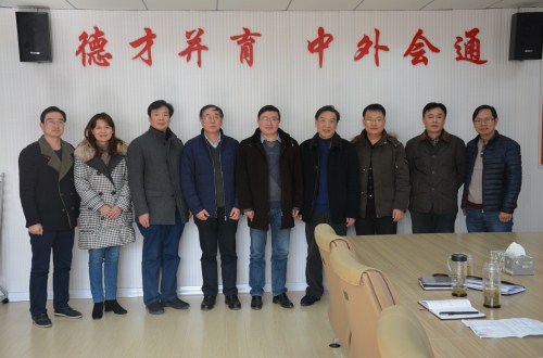 安庆师范大学球盟会来公司考察交流